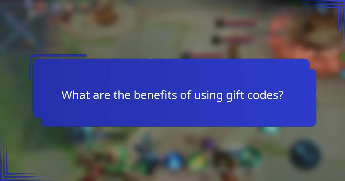 What are the benefits of using gift codes?