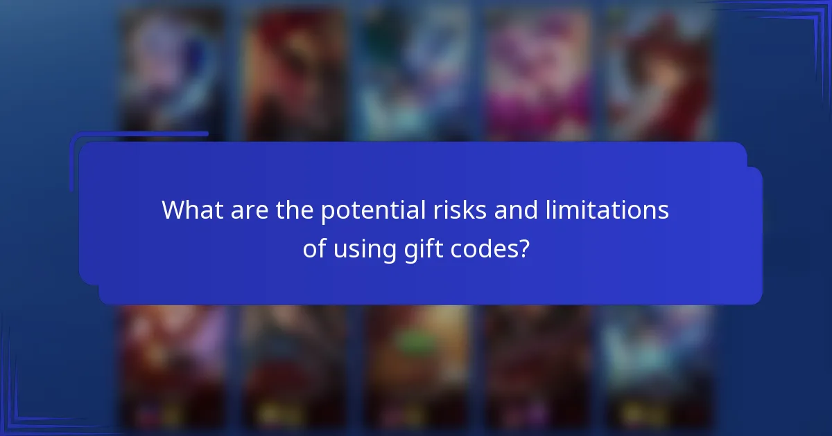 What are the potential risks and limitations of using gift codes?